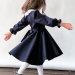 Платье для девочки школьное БУШОН SK15, цвет темно-синий