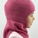 Шапка-шлем Помпончик темно-рзовый