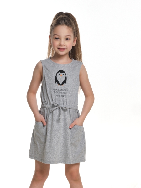 Платье для девочек Mini Maxi, модель 64332, цвет серый - Платья для девочек с коротким рукавом