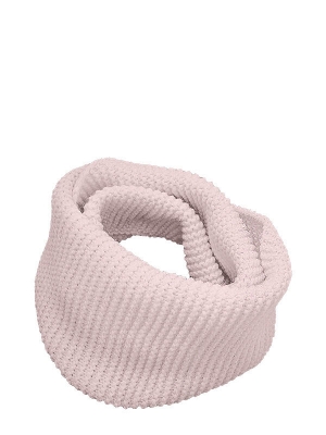 Шарф-снуд Малышка, Mialt бледно-розовый/серебро, зима-весна-осень