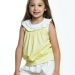 Футболка для девочек Mini Maxi, модель 0719, цвет желтый