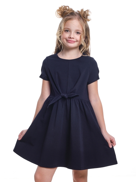Платье для девочек Mini Maxi, модель 7137, цвет темно-синий - Платья для девочек с коротким рукавом
