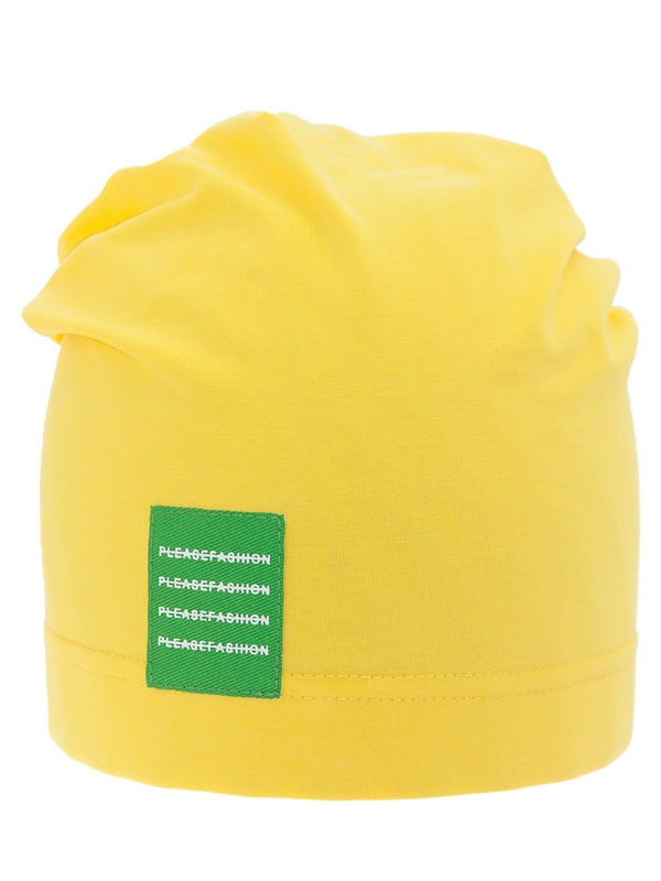 Шапка Дрейф, Миалт ярко-желтый, лето - Шапки весна-осень