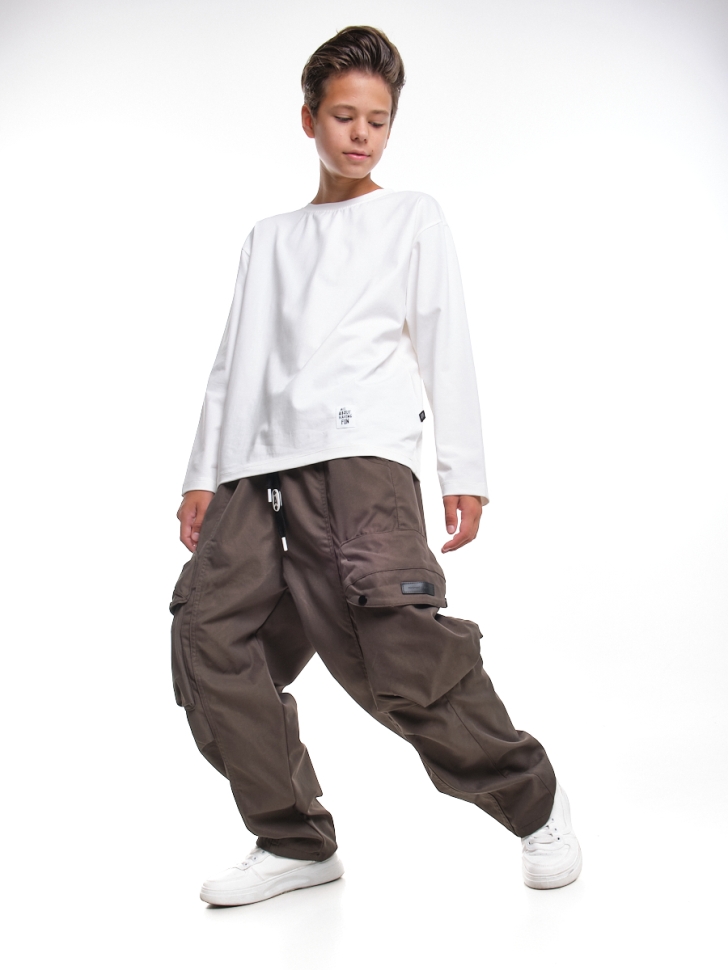 Брюки для мальчиков Mini Maxi, модель 3391232, цвет серый - Брюки текстильные