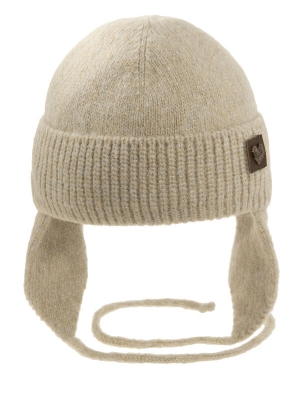 Шапка для девочки Моника new, Миалт бежевый, зима