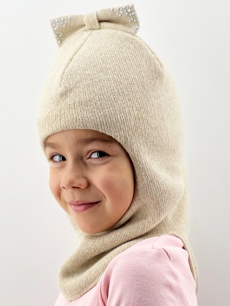 Шапка-шлем для девочки Сильви - Шапки-шлемы зима-осень