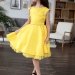 Платье для девочки БУШОН ST35, праздничное цвет желтый