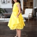 Платье для девочки БУШОН ST35, праздничное цвет желтый