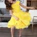 Платье для девочки БУШОН ST35, праздничное цвет желтый