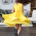 Платье для девочки БУШОН ST35, праздничное цвет желтый