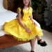 Платье для девочки БУШОН ST35, праздничное цвет желтый