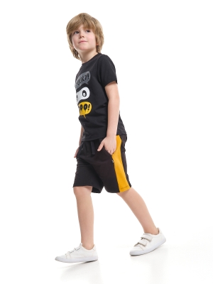 Шорты для мальчиков Mini Maxi, модель 3458, цвет черный/горчичный