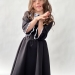 Платье для девочки школьное БУШОН SK16, цвет черный