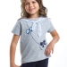 Футболка для девочек Mini Maxi, модель 6473, цвет серый