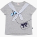 Футболка для девочек Mini Maxi, модель 6473, цвет серый