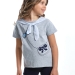Футболка для девочек Mini Maxi, модель 6473, цвет серый
