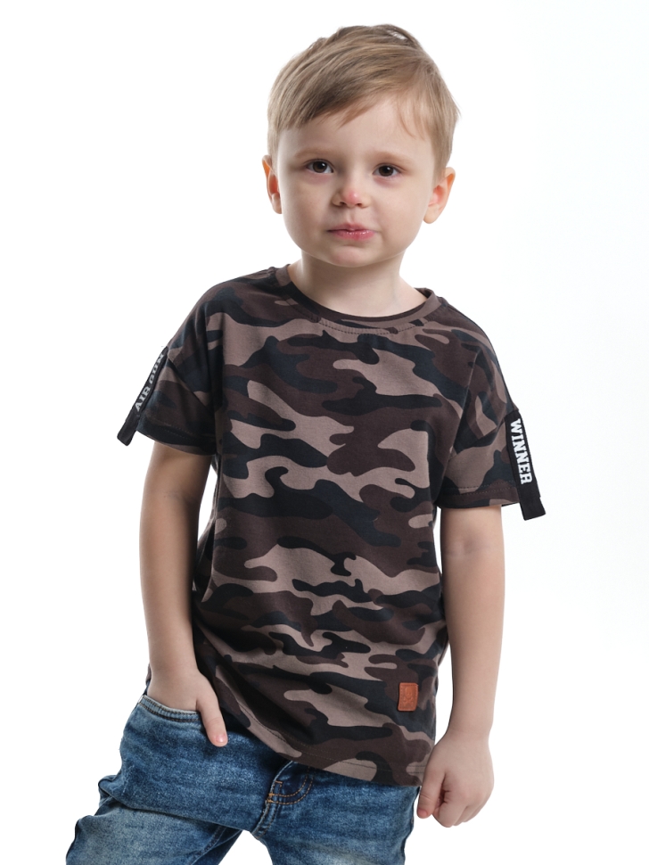 Футболка для мальчиков Mini Maxi, модель 6060, цвет камуфляж - Футболки для мальчиков