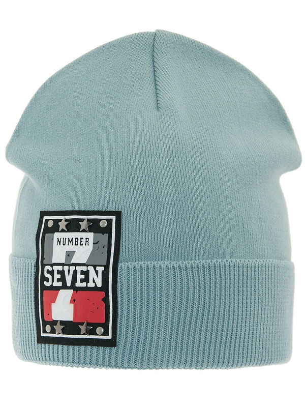 Шапка для мальчика N 7, Миалт серо-голубой - Шапки весна-осень