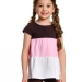 Футболка для девочек Mini Maxi, модель 1567, цвет розовый/коричневый