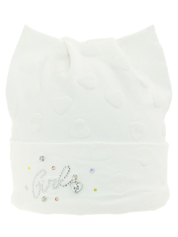 Шапка для девочки Смешинка, Миалт белый, лето - Для девочек весна-осень