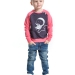 Толстовка для мальчиков Mini Maxi, модель 3552, цвет коралловый/антрацит
