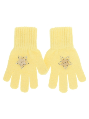 Перчатки для девочки Гермиона, Миалт светло-желтый, весна-осень