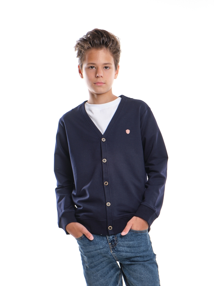Кардиган для мальчиков Mini Maxi, модель 2086, цвет синий - Кардиганы