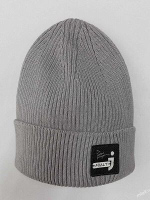 Шапка для мальчика Джеффри, Миалт серый, весна-осень