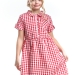 Платье для девочек Mini Maxi, модель 2684, цвет красный/клетка
