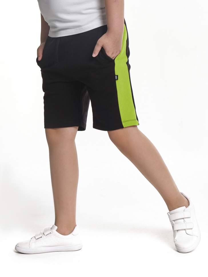 Шорты для мальчиков Mini Maxi, модель 3458, цвет черный/салатовый - Шорты для мальчиков