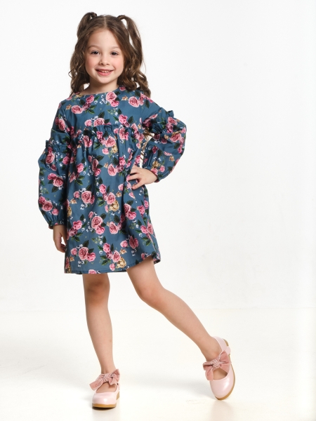 Платье для девочек Mini Maxi, модель 6990, цвет мультиколор - Платья для девочек с длинным рукавом