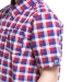 Сорочка для мальчиков Mini Maxi, модель 7903, цвет красный/синий/клетка