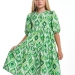 Платье для девочек Mini Maxi, модель 7927, цвет зеленый/мультиколор