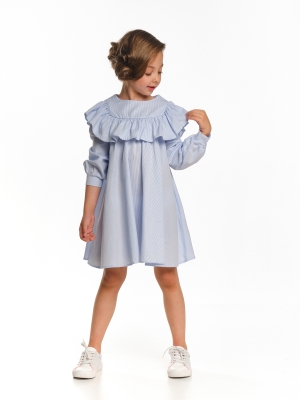 Платье для девочек Mini Maxi, модель 7007, цвет мультиколор/голубой