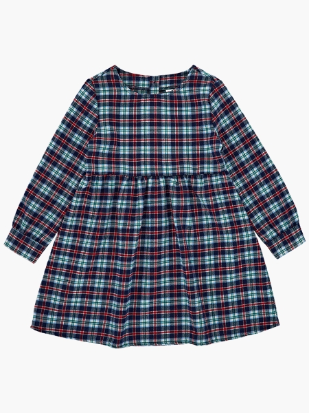 Платье для девочек Mini Maxi, модель 7278, цвет клетка - Платья для девочек с длинным рукавом