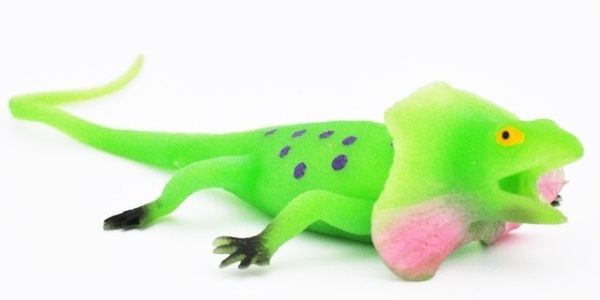 Зеленая Плащеносная ящерица (светится в темноте) - Гигантские ящерицы, Big Animal World
