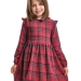 Платье для девочек Mini Maxi, модель 8050, цвет красный/синий/клетка