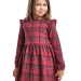 Платье для девочек Mini Maxi, модель 8050, цвет красный/синий/клетка