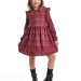 Платье для девочек Mini Maxi, модель 8050, цвет красный/синий/клетка
