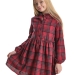 Платье для девочек Mini Maxi, модель 8077, цвет красный/клетка