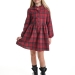 Платье для девочек Mini Maxi, модель 8077, цвет красный/клетка
