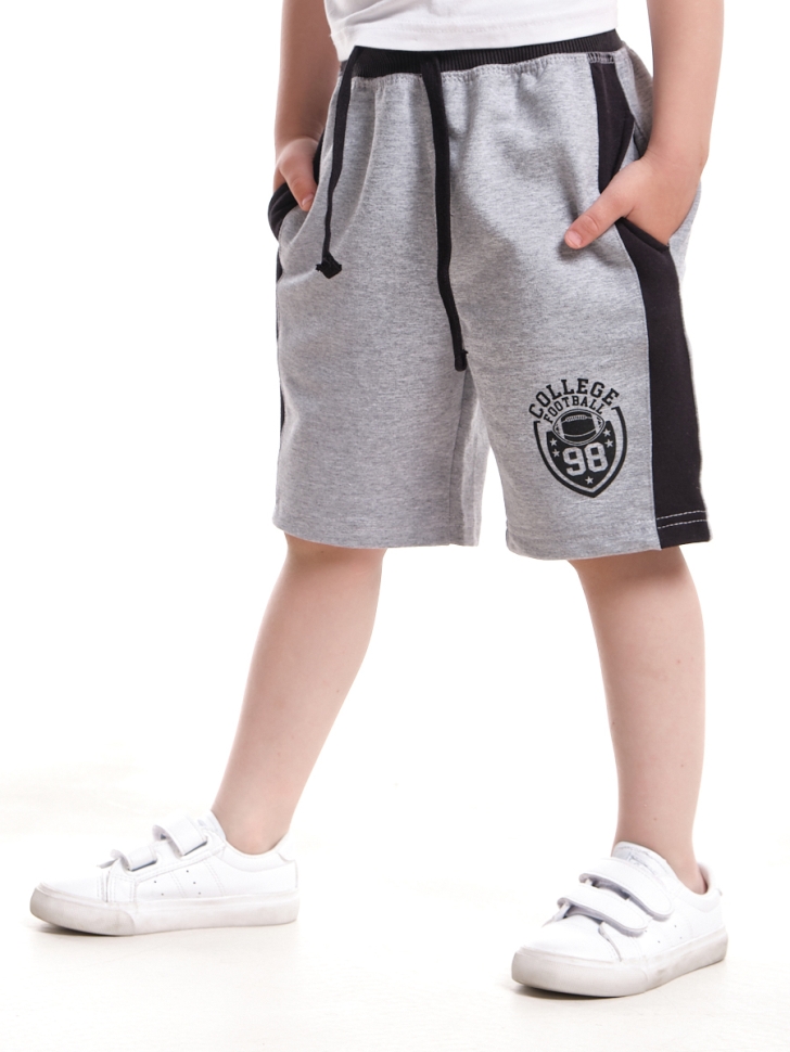 Шорты для мальчиков Mini Maxi, модель 4782, цвет серый/черный - Шорты для мальчиков