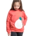 Свитшот для девочек Mini Maxi, модель 1547, цвет коралловый