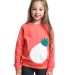 Свитшот для девочек Mini Maxi, модель 1547, цвет коралловый