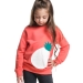Свитшот для девочек Mini Maxi, модель 1547, цвет коралловый