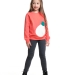 Свитшот для девочек Mini Maxi, модель 1547, цвет коралловый