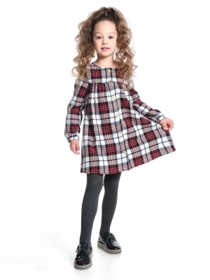 Платье для девочек Mini Maxi, модель 6827, цвет мультиколор/клетка