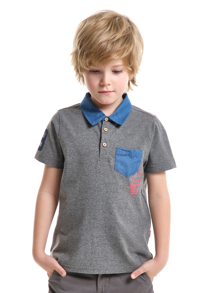 Футболка для мальчиков Mini Maxi, модель 4234, цвет графит - Поло / футболки короткий рукав