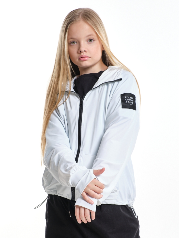 Ветровка-пыльник для девочек Mini Maxi, модель 337493, цвет белый - Бомберы / куртки