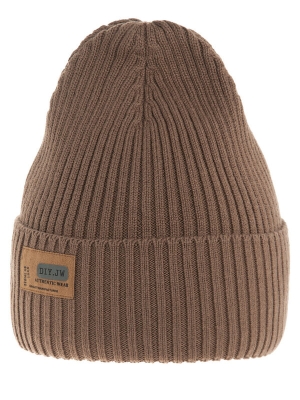 Шапка для мальчика Агентура, Миалт коричневый, весна-осень